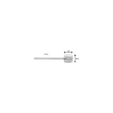 Elvedes Schakel Binnenk 2250 mm en acier inoxydable N nip. 6472RVS-SHIM-49-SL