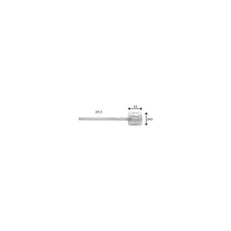 Shimano de câble crétable 2,25 m 1,1 mm 6472 argent