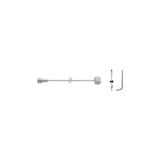 Elvedes 6473 en acier inoxydable Cableau intérieur tambour tonne de tonne de tonne avec Stelbout sur la carte