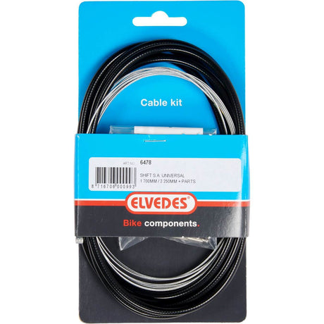 Ensemble de câbles de vitesse Elvedes 1700 2250 mm Universal Sturmey Archer Galvanisé - Black (sur carte)