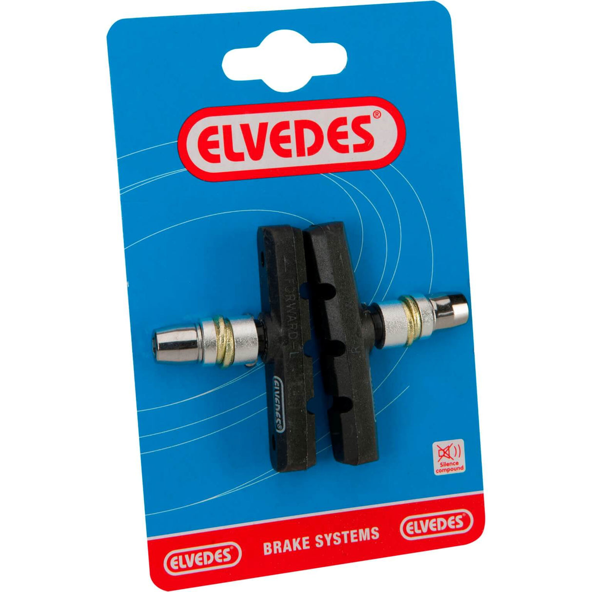 Elvedes brake pads V-Brake 60 x 14 mm black 2 pieces