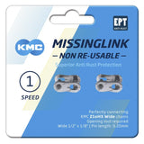 KMC SchaKel Widekmc Missinglink Z1EHX NR EPT - Lock de chaîne de vélos, 2m, noir