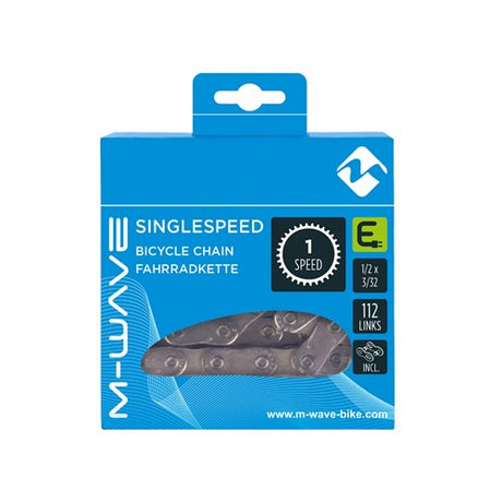 Collier M-Wave M-Wave (KMC) Bike unique Spee Speed ​​1 2x3 32 112 Silver gauche