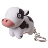 Porte-clés LED cochon vache ferme