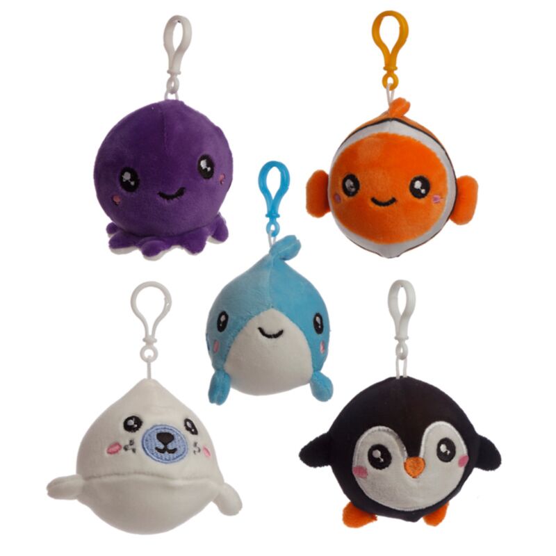 Adoramals squeezies jouet à presser porte-clés animaux marins