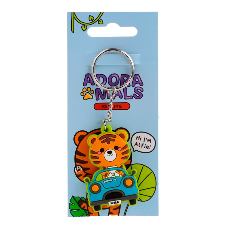 Alfie le tigre adoramals porte-clés pvc