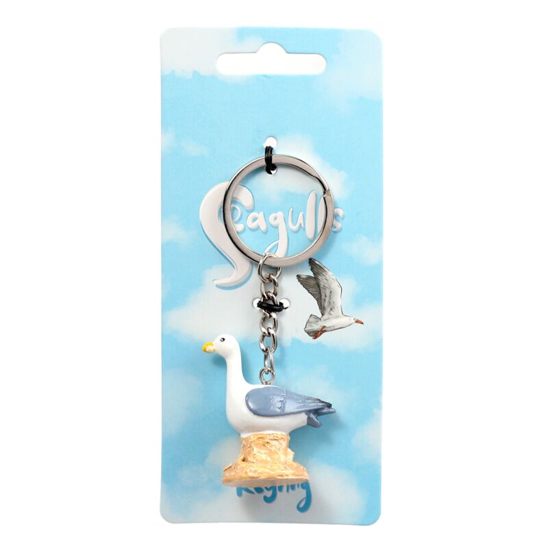 Porte-clés Bouée de mouette mouette sur rocher