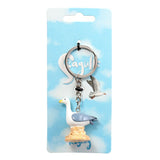 Porte-clés Bouée de mouette mouette sur rocher