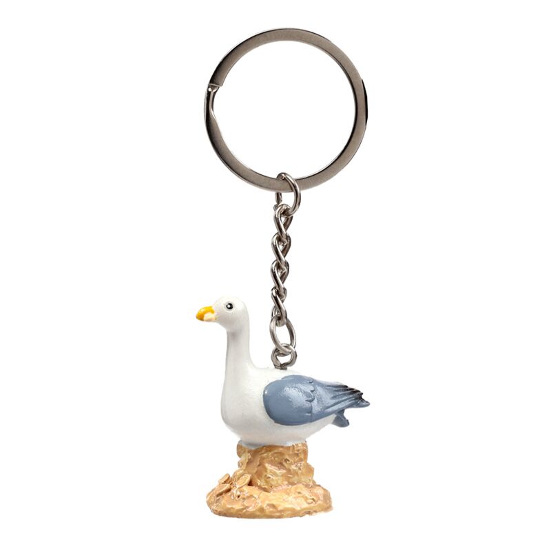Porte-clés Bouée de mouette mouette sur rocher
