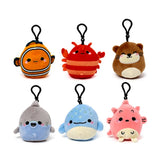 Porte-clés en peluche Squidglys adoramals, vie marine