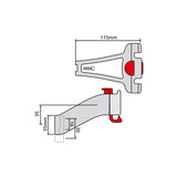 Adaptateur de casque Klickfix pour adaptateur Forward 1-1 8