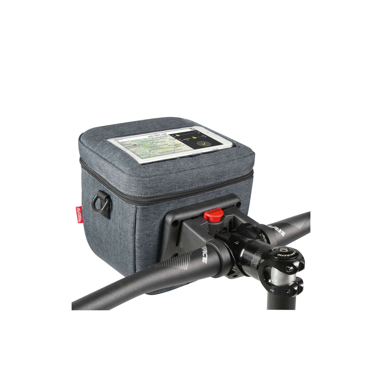 Sacoche de guidon Klickfix aventour compact city 3l gris