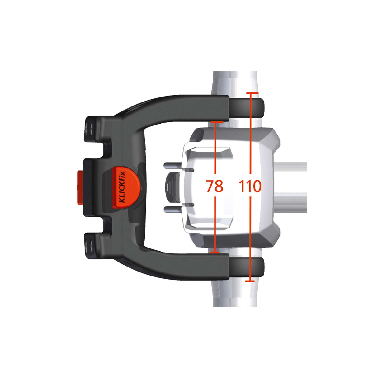 SteerAdapter Klickfix E-Bike surdimensionné (KF349)
