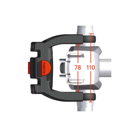 SteerAdapter Klickfix E-Bike surdimensionné (KF349)