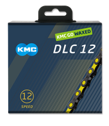 Chaîne Kmc dlc12 noir jaune 126s cirée
