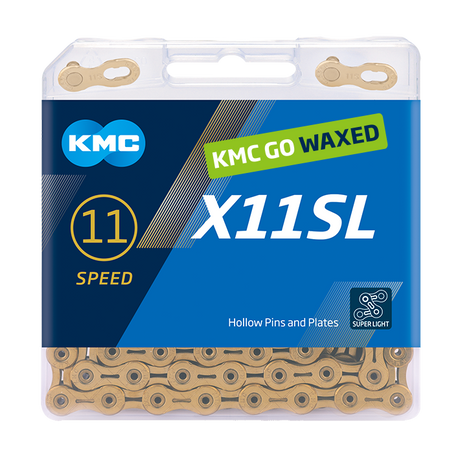 Chaîne Kmc x11sl chaîne x11sl 118 maillons ti-n or ciré