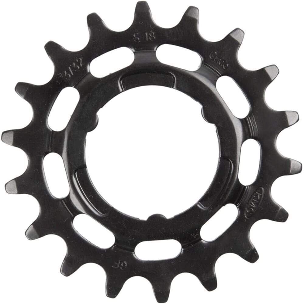 KMC gear shimano narrow 18t rear black (25st)