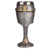 Calice décoratif en cotte de mailles pour casque de chevalier médiéval