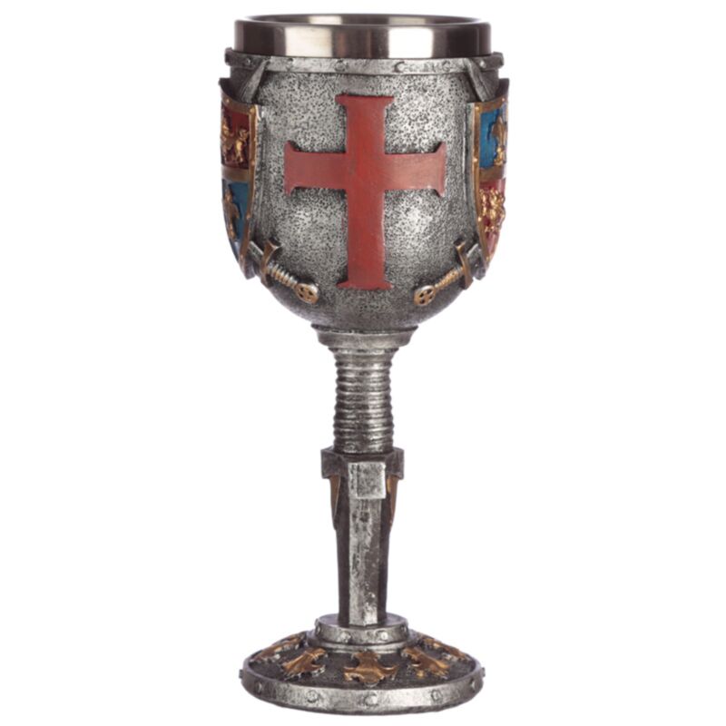 Calice décoratif épée armoiries médiévales