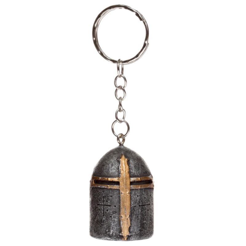 Porte-clés casque de chevalier médiéval
