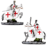 Chevalier de croisade à cheval - défenseur
