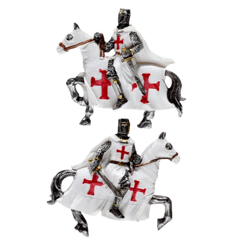 Aimant protecteur chevalier de croisade à cheval