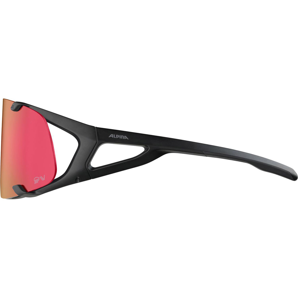 Alpina sports lunettes de sport hawkeye qv noir mat