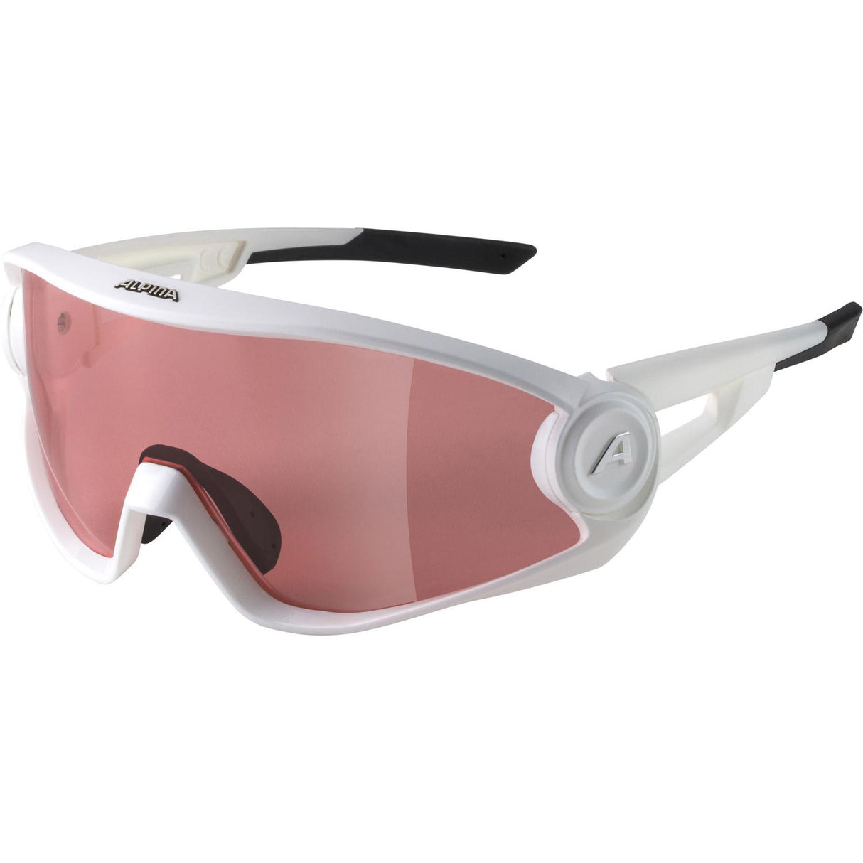 Alpina sports lunettes de sport 5w1ng qv blanc mat