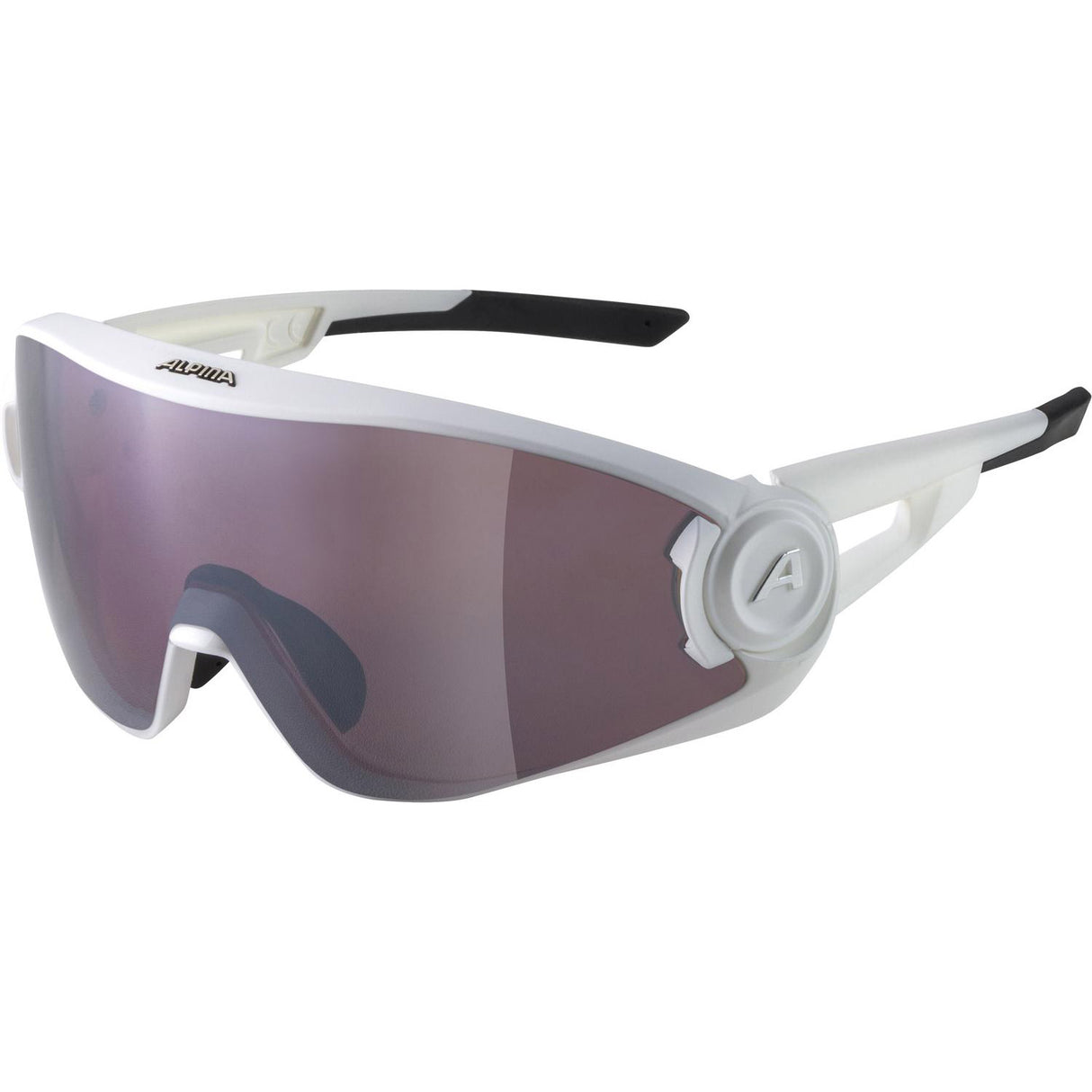 Alpina sports lunettes de sport 5w1ng qv blanc mat