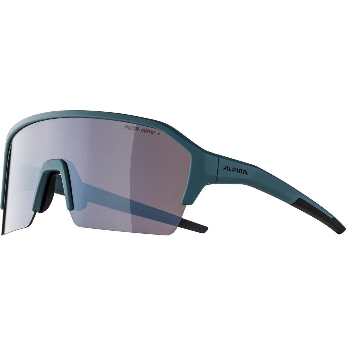 Lunettes de sport olympiques alpina sport ram hr q-lite argent. lentille miroir bleue