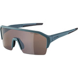 Lunettes de sport olympiques alpina sport ram hr q-lite argent. lentille miroir bleue