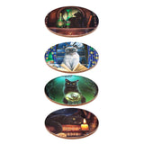 Lisa Parker chat magique ensemble de 4 sous-verres
