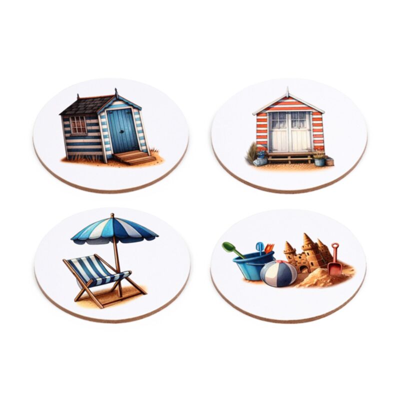 Ensemble côtier de 4 sous-verres