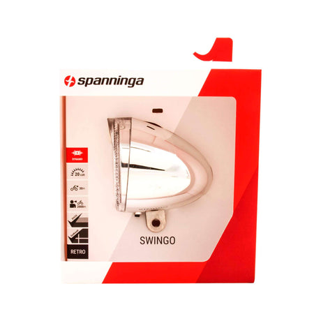 Spanninga Headlight Swingo XDOC sur Dynamo 20 Lux Chrome