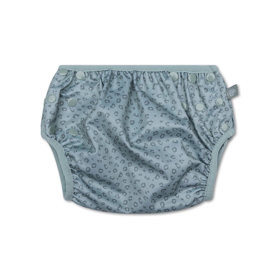 Léopard | couche de bain lavable verte