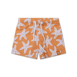Étoile de mer | Boxer de natation UV orange pour garçons