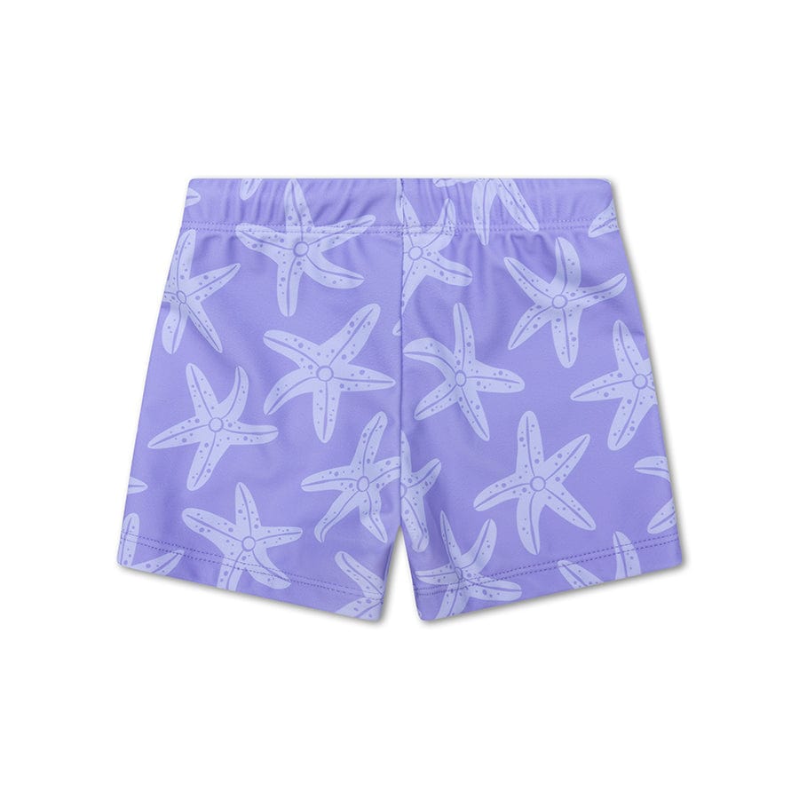 Étoile de mer | boxer de natation uv lilas pour garçons