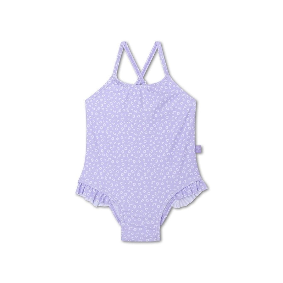 Léopard | maillot de bain filles lilas uv