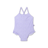 Léopard | maillot de bain filles lilas uv
