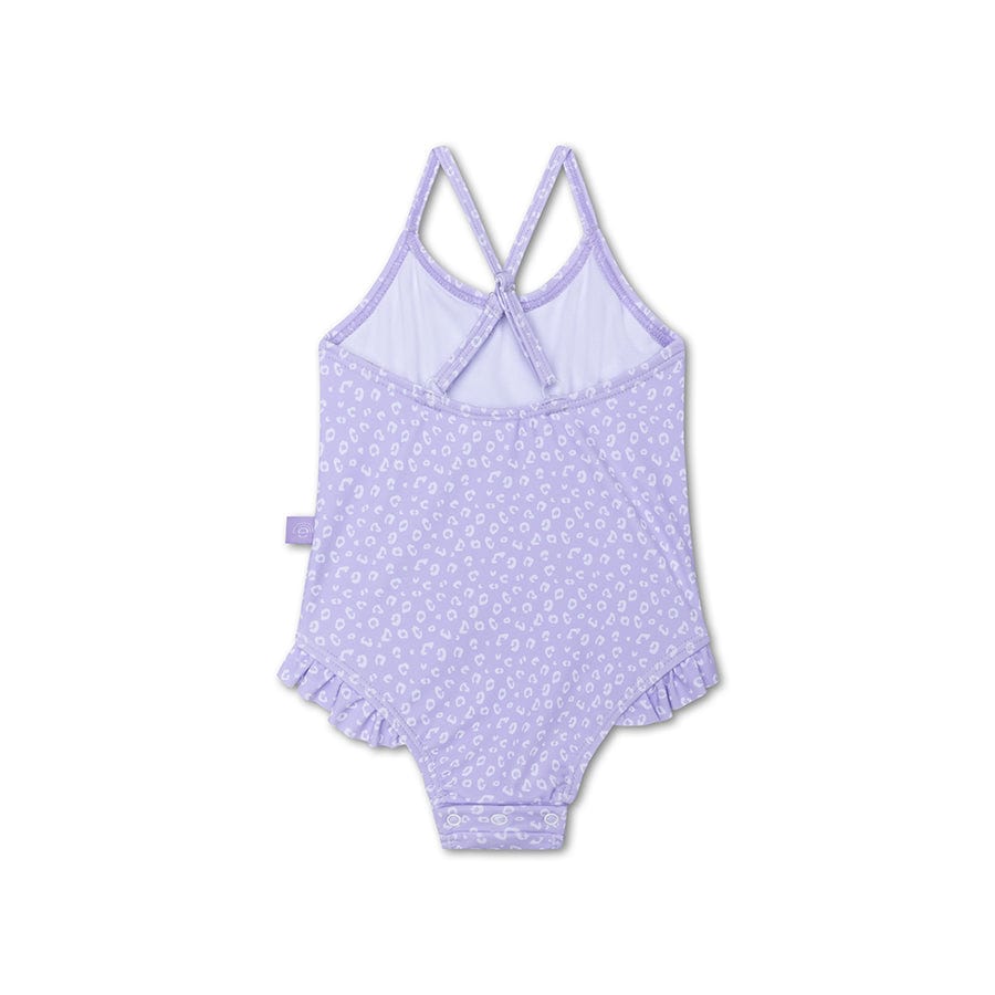 Léopard | maillot de bain filles lilas uv