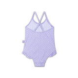Léopard | maillot de bain filles lilas uv