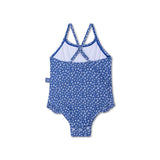Léopard | maillot de bain uv fille bleue