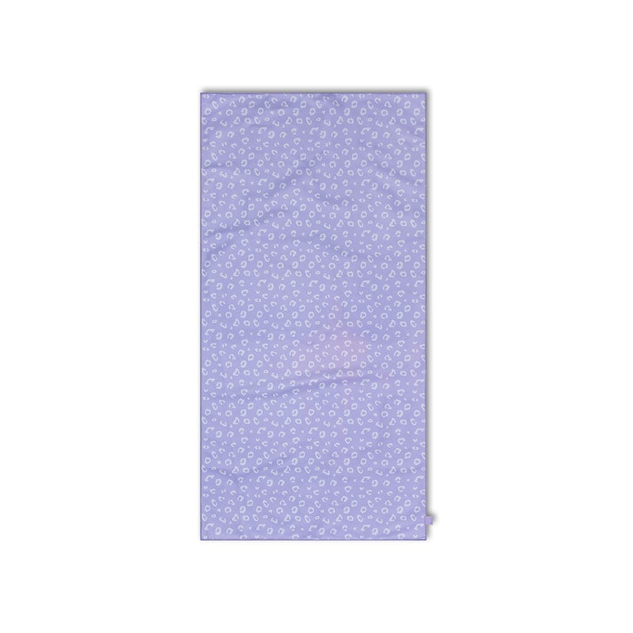 Léopard | serviette microfibre lilas 135 x 65 cm