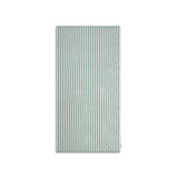 Rayure de villégiature | serviette en coton blanc vert 180 x 90 cm