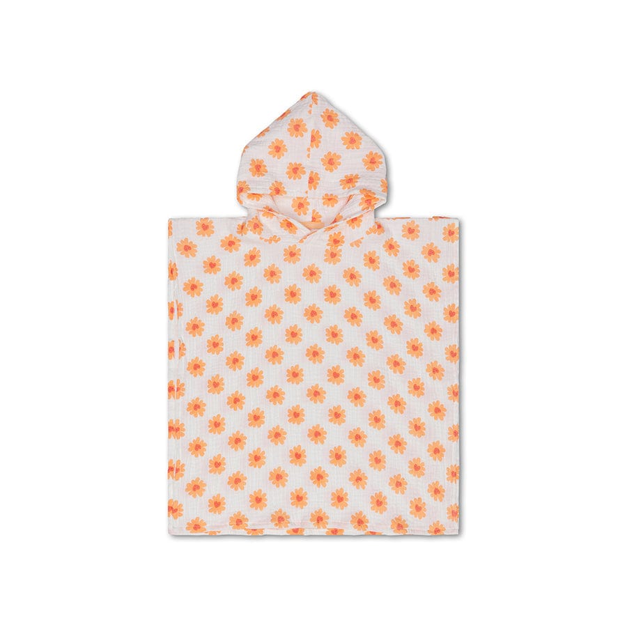 Amour floral | poncho de plage hydrophile multicolore 50 x 50 cm