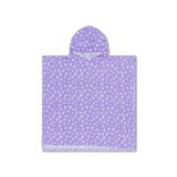 Léopard | poncho de plage lilas 65 x 65 cm