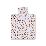 Léopard | poncho de plage kaki 65 x 65 cm