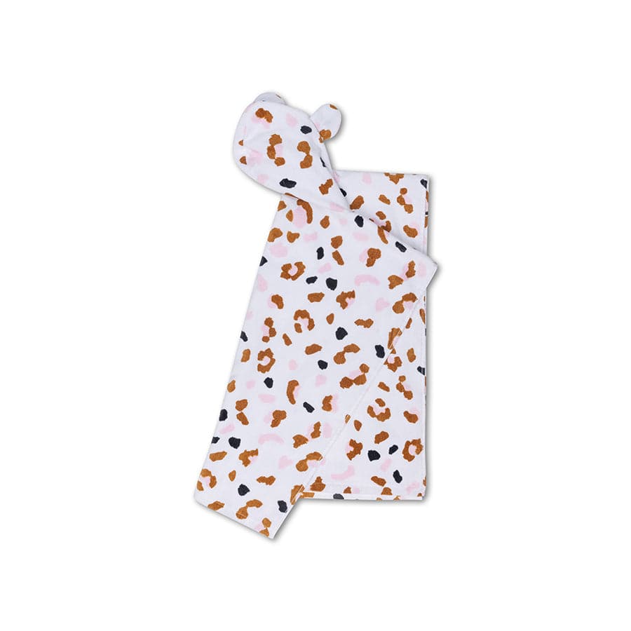 Léopard | poncho de plage kaki 65 x 65 cm