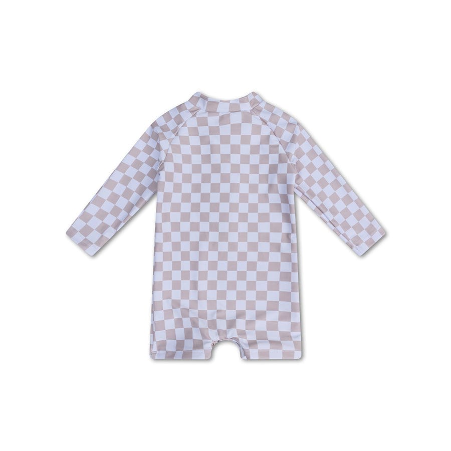 Échec et mat | maillot de bain anti-UV garçon beige