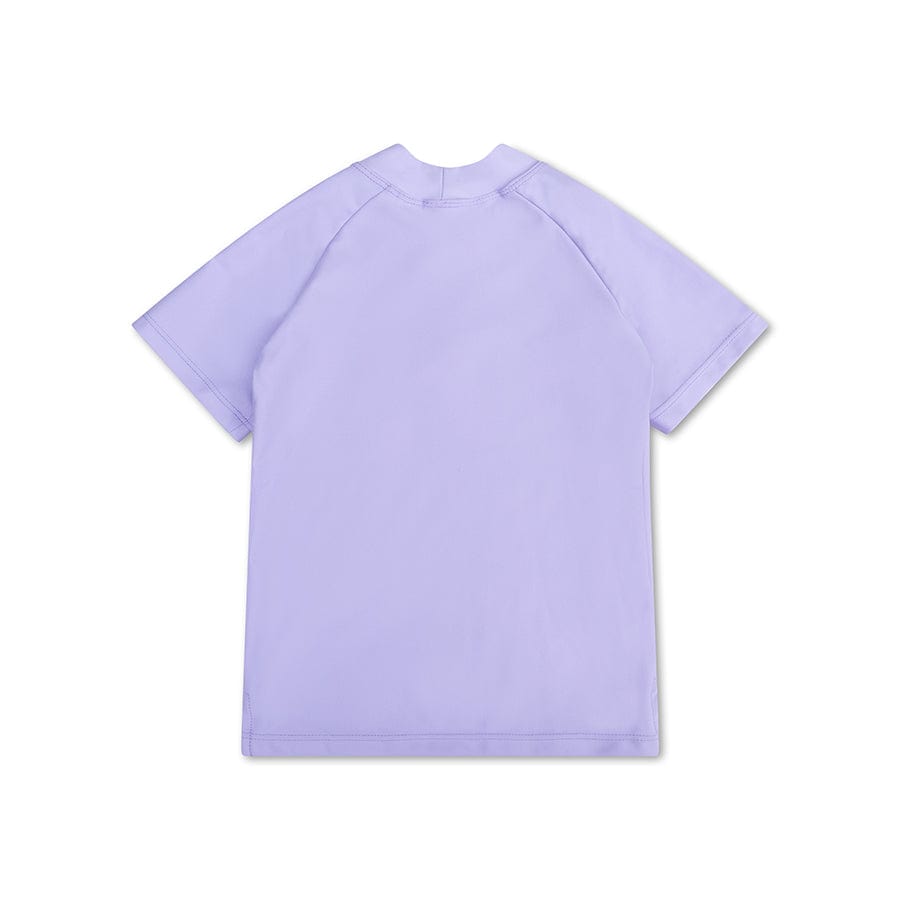 Tons purs | maillot de bain anti-UV lilas à manches courtes